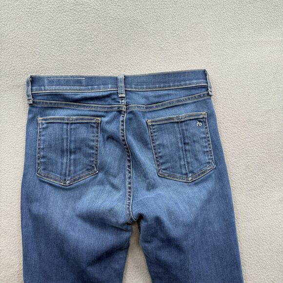 Rag & Bone Jeans Womens 29 Blue High Rise Skinny Bedford Stretch Denim - Picture 11 of 11